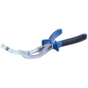 Alicates para conectores de calentadores diésel con diseño acodado y mangos azules marca SATRA