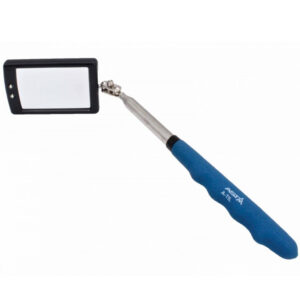 Espejo de inspección telescópico LED rectangular extensible hasta 870mm con mango azul marca ASTA