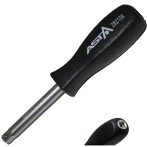 Mango destornillador recto tipo spinner con cuadradillo de 1/4 de pulgada marca ASTA para llaves de vaso