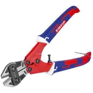 Mini cizalla cortavarillas 200mm de acción compuesta con cuchillas de Cromo Vanadio y mango ergonómico marca EMTOP