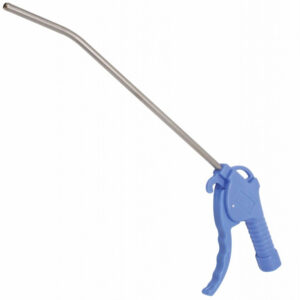 Pistola de soplado de aire 300mm con caña extra larga metálica y cuerpo ergonómico azul marca SATRA