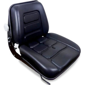 Asiento RM53M negro de PVC para carretilla elevadora con suspensión mecánica y sistema de seguridad micro
