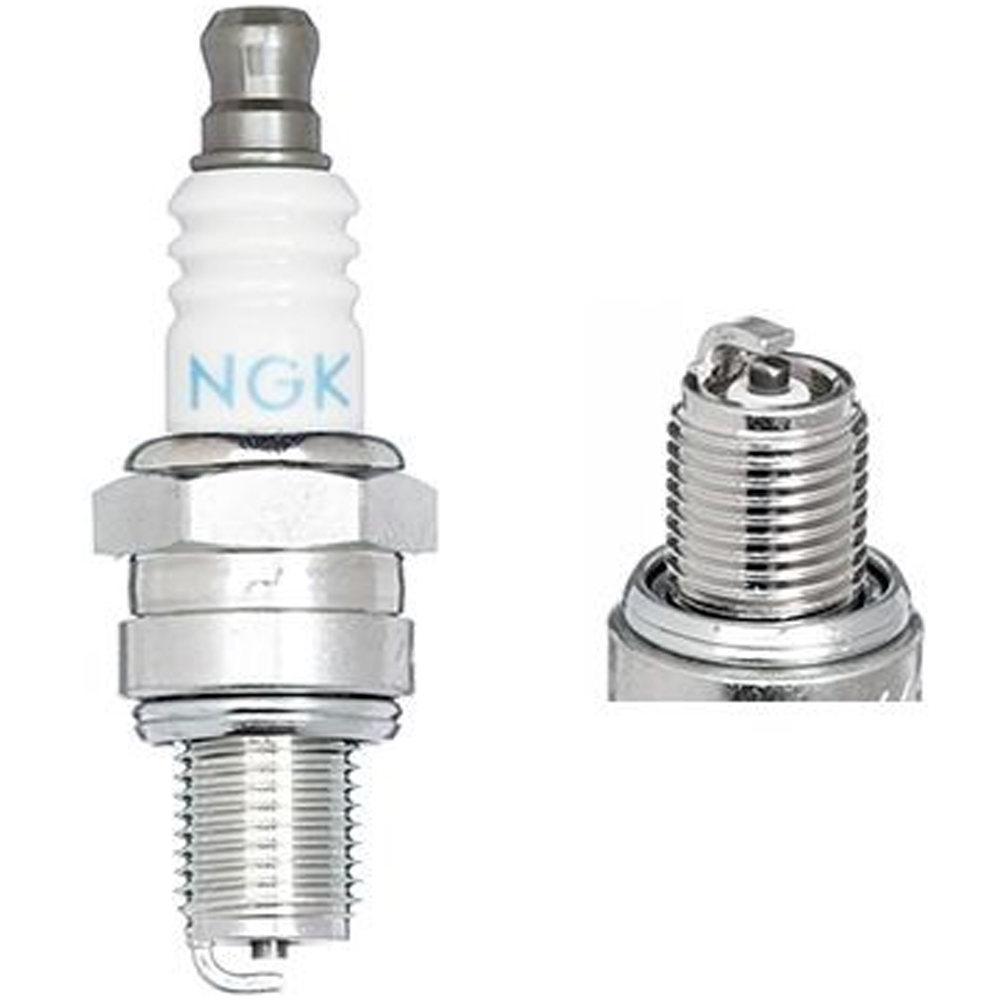 Bujía NGK CMR7H-10 referencia 1656 en su caja original para motores de 4 tiempos y jardinería.