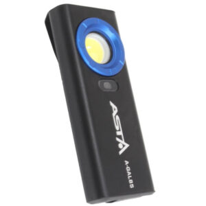 Potente linterna de trabajo recargable 1200lm Asta A-GAL85 con base magnética y luz COB regulable