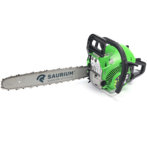Motosierra gasolina 45cc potente marca Saurium con espada de 18 pulgadas para tala