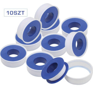 Pack de 10 rollos de cinta de teflón PTFE blanco para sellar roscas referencia A-TT12M