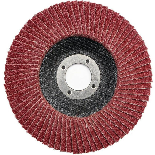 Disco de láminas 115mm rojo de corindón para amoladora marca Kraft&Dele