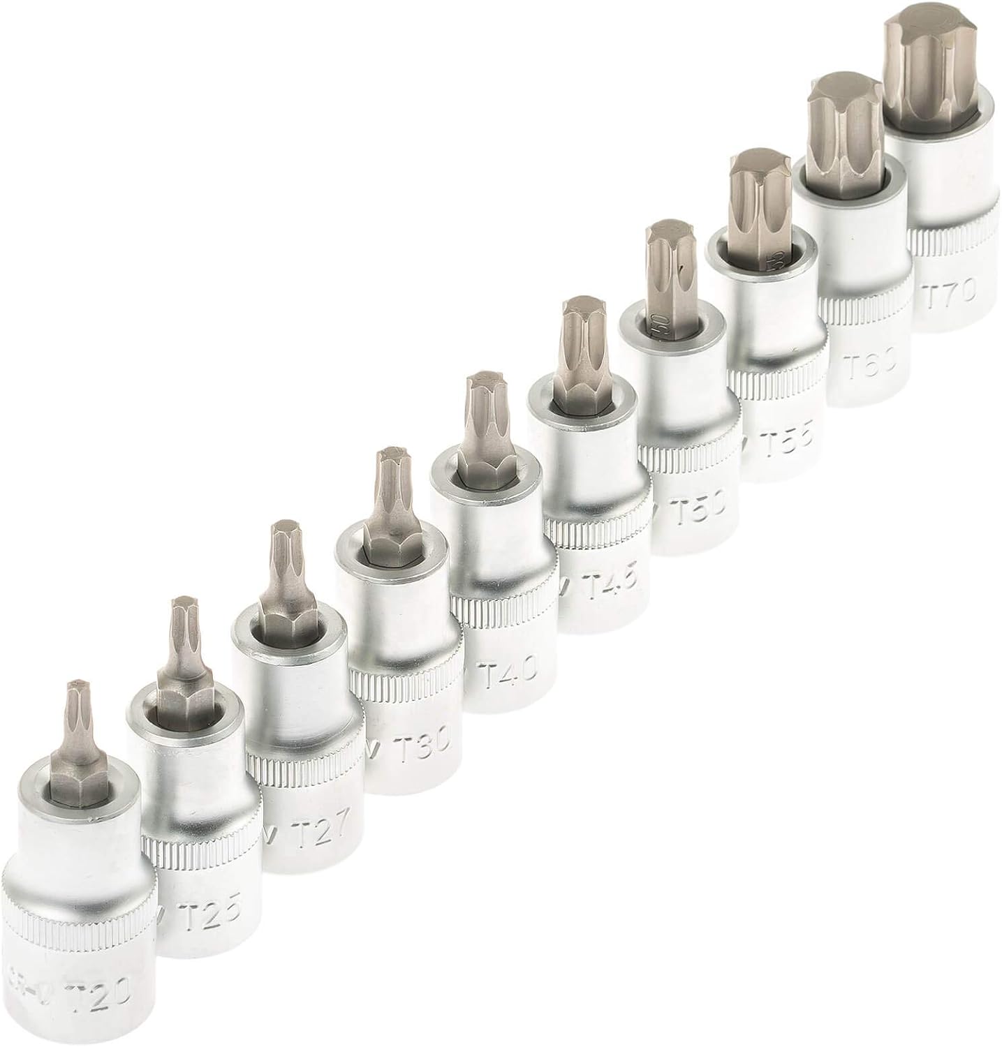 Juego de Llaves de Vaso con Punta Torx 1/2 | 32 Piezas Extra Largas - Imagen 5