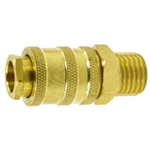 Acoplador rápido neumático 1/2" profesional Kraft&Dele modelo KD2125 fabricado en latón resistente a 35 bar de presión.