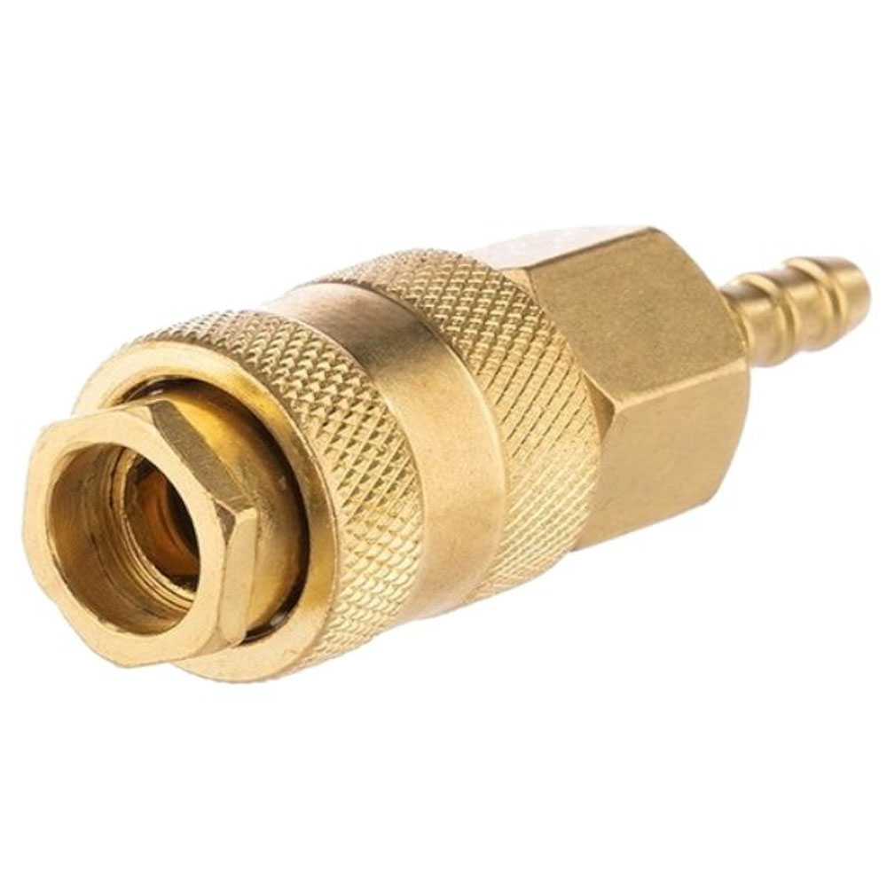 Acoplador rápido neumático 10mm profesional Kraft&Dele modelo KD2126 fabricado en latón resistente hasta 35 bar.