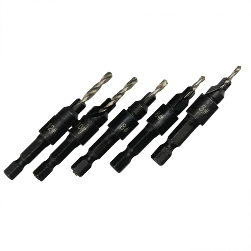 Juego de Brocas para Tornillos Confirmat Profesional (5 piezas) | Kraft&Dele KD10796 - Imagen 2