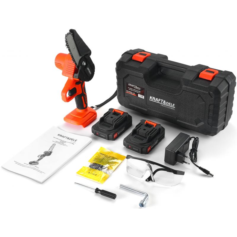 Mini Motosierra a Batería con Pértiga Profesional 21V (4") Kraft&Dele | KD10642 - Imagen 10