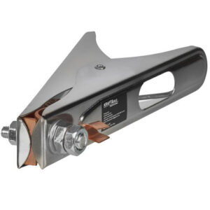 Pinza de masa para soldar 500A profesional marca Kraft&Dele modelo KD1887 con trenza de cobre y mordazas reforzadas para puesta a tierra.
