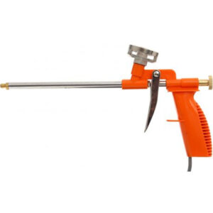 Pistola para espuma de poliuretano profesional Kraft&Dele KD10320 fabricada en aluminio con pomo de ajuste y gatillo metálico para construcción.