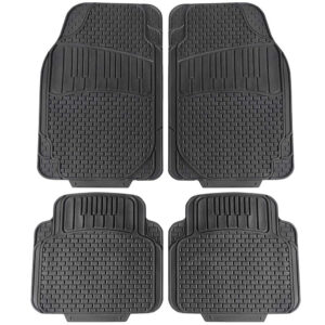 Alfombrillas universales para coche AMIO CM-01 de PVC negro