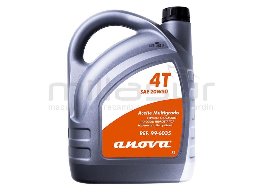 Aceite SAE 20W-50 para transmisión hidrostática 5 L - Reymotor