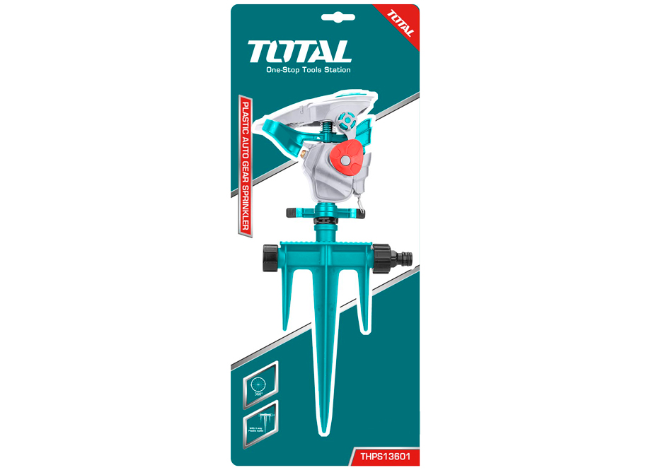 TOTAL THPS13601 Aspersor Riego Sectorial 360º Por Impulsos Con Conector 3/4" - Imagen 2