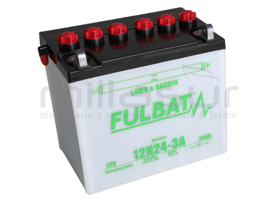 99-1822 Bateria Acido 12N24-3A 24AH (184 X 124 X 175) +Der - Reymotor