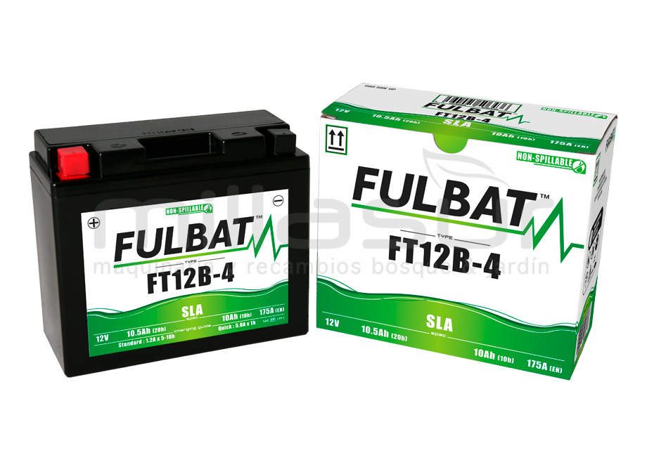 99-188 Bateria Moto FT12B-4 12V Sla 10Ah (150 x 69 x 130) -Der. - Reymotor