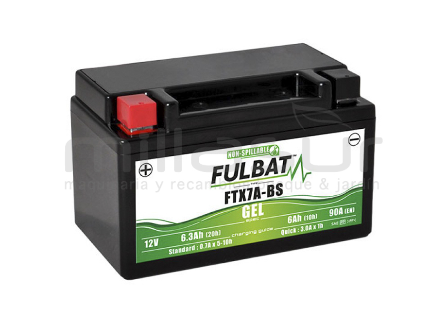 99-1876 Bateria Moto FTX7A-BS 12V Libre Mantenimiento 6.3Ah (150 x 87 x 93) -Der. - Reymotor