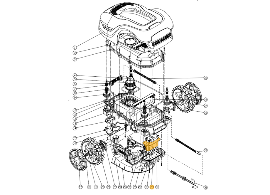 ANOVA RC500-08 Batería Robot Cortacesped RC500 2,5Ah (Celda Samsung) - Imagen 4