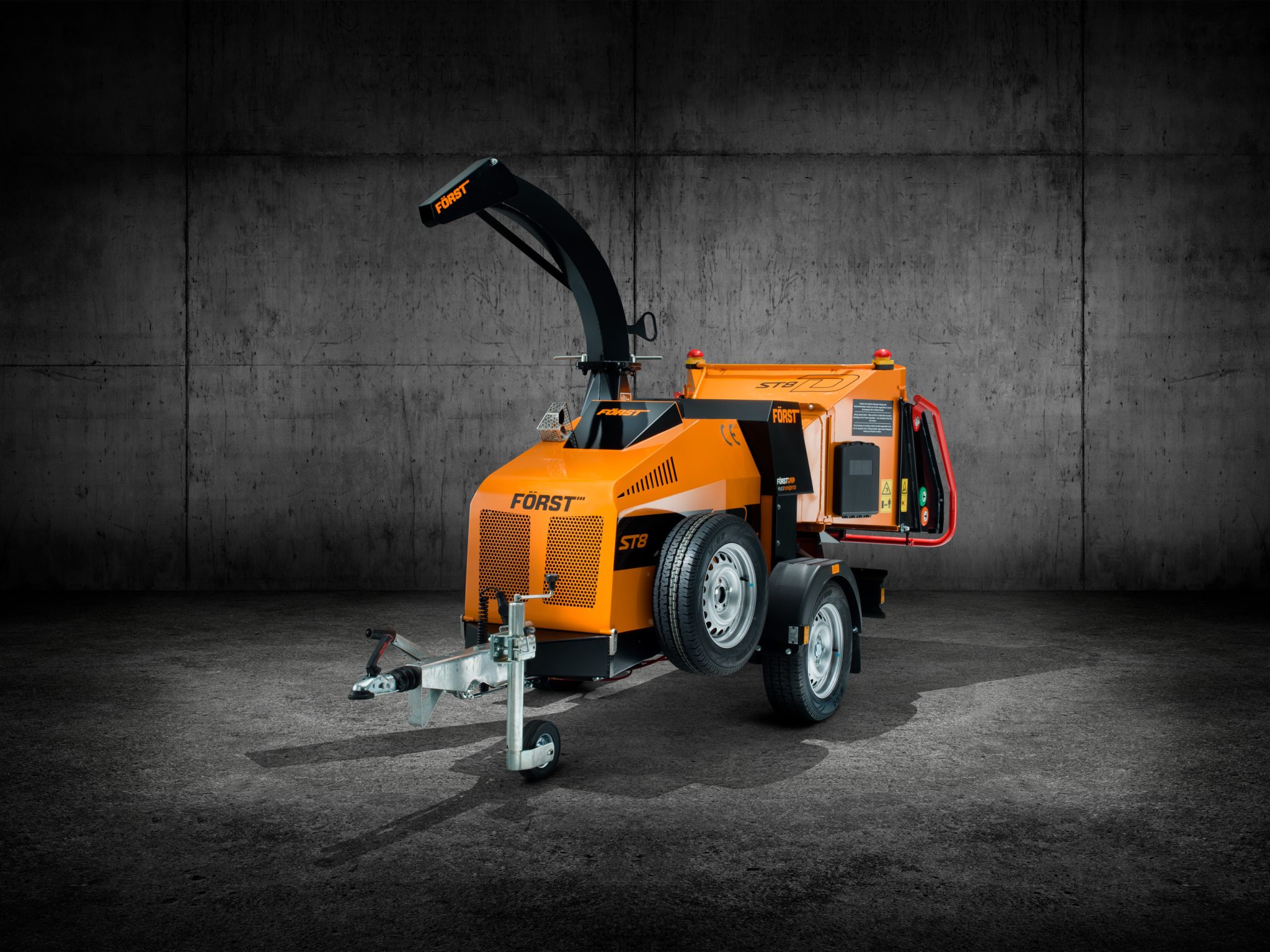FÖRST ST8D-55 Biotrituradora Remolque Forst Doosan 55HP Diesel Dpf - 200MM - Imagen 2