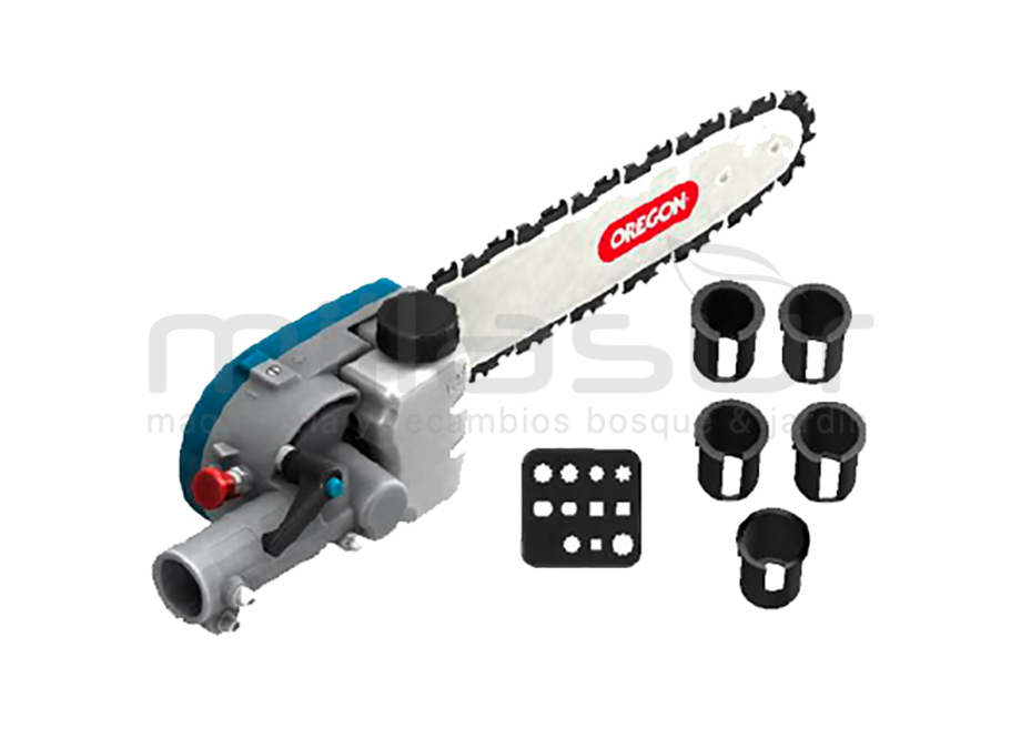 55-190 Cabezal Poda 10" 1/4" 58E Adaptable Desbrozadora Universal (5 Pos) + Casquillos - Reymotor