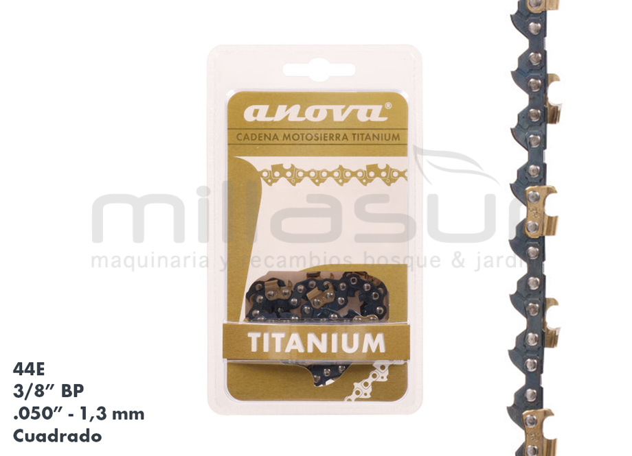 Cadena ANOVA Titanium 3/8" BP .050" (1
