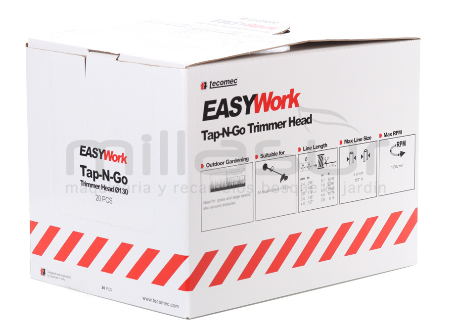Caja expositora de 20 cabezales ew130 carga rápida - sin adaptador - 55-140 - Referencia 55-7602