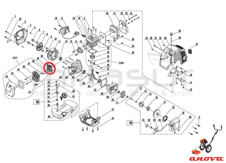 ANOVA D52R-022 Carburador D52R (49) - Imagen 5