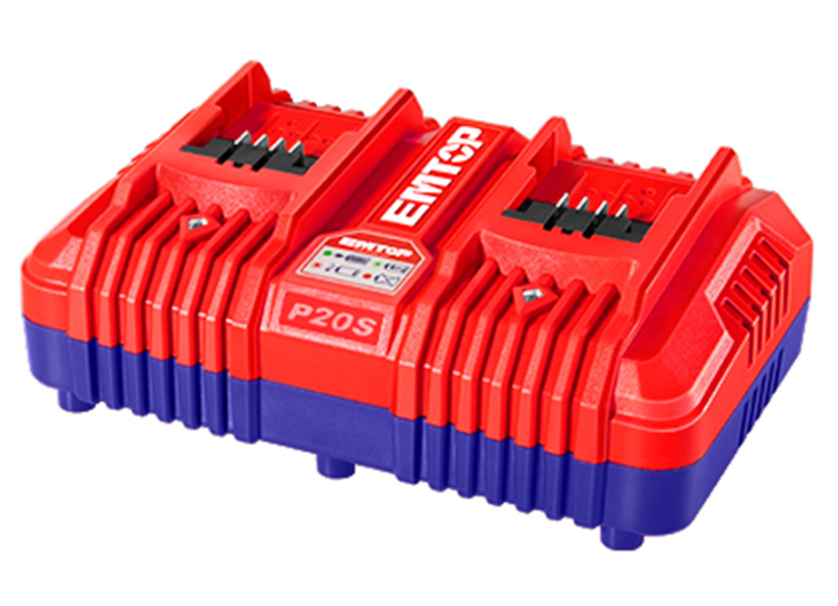 EMTOP EFCR20403E Cargador Inteligente Rapido Doble 4.0A 20V - Reymotor