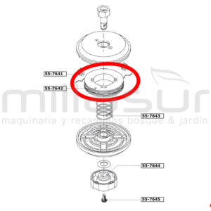 Carrete con 6 metros de nylon cabezal PT130 ( 55-764) - Referencia 55-7642