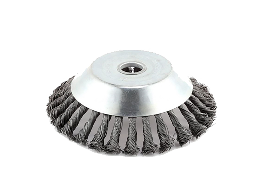 Cabezal limpieza con cepillo metálico para desbrozadoras 140mm - 25