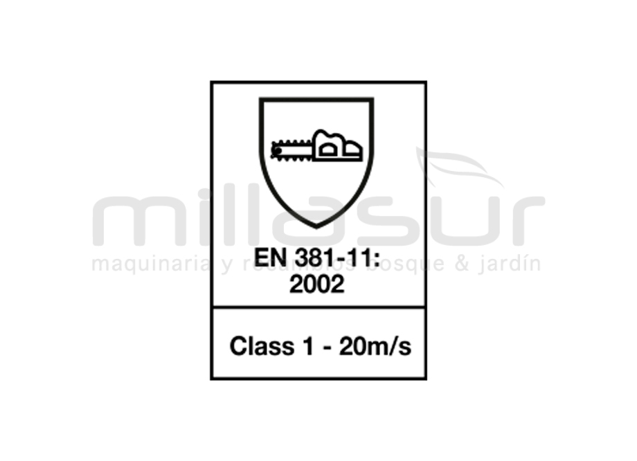 ECHO 99-6232 Chaqueta Anticorte Base Pro CLASS1 Talla m (Proteccion en Brazos y p ) - Imagen 5