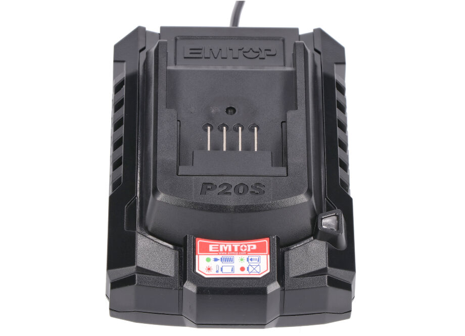 EMTOP ELBNLI2036 Clavadora Bateria 20V P20S (Con 2 Baterias 2Ah, Cargador, Maletin) - Imagen 10