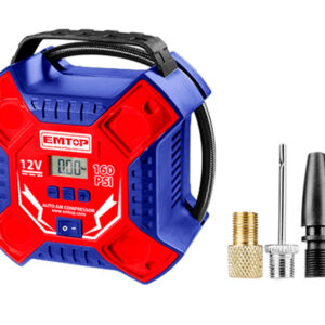 EMTOP EAAC3502 Compresor Aire Bateria 12V (11 bar - 35L/min - Con Enchufe Mechero Coche) - Reymotor