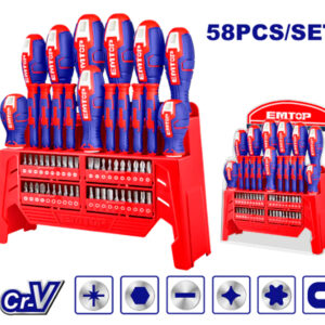 EMTOP ESST5802 Conjunto 58 Destornilladores - Reymotor