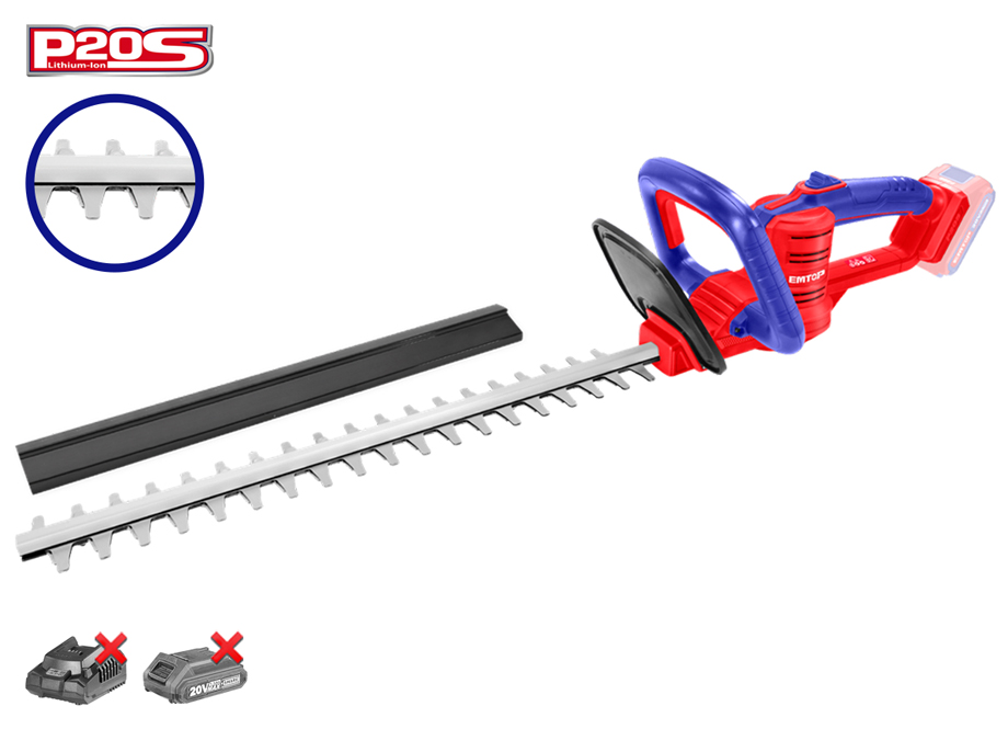 EMTOP ELHT20018 Cortasetos Bateria 20V 460MM - P20S - (NO Incluye Bateria NI Cargador) - Reymotor