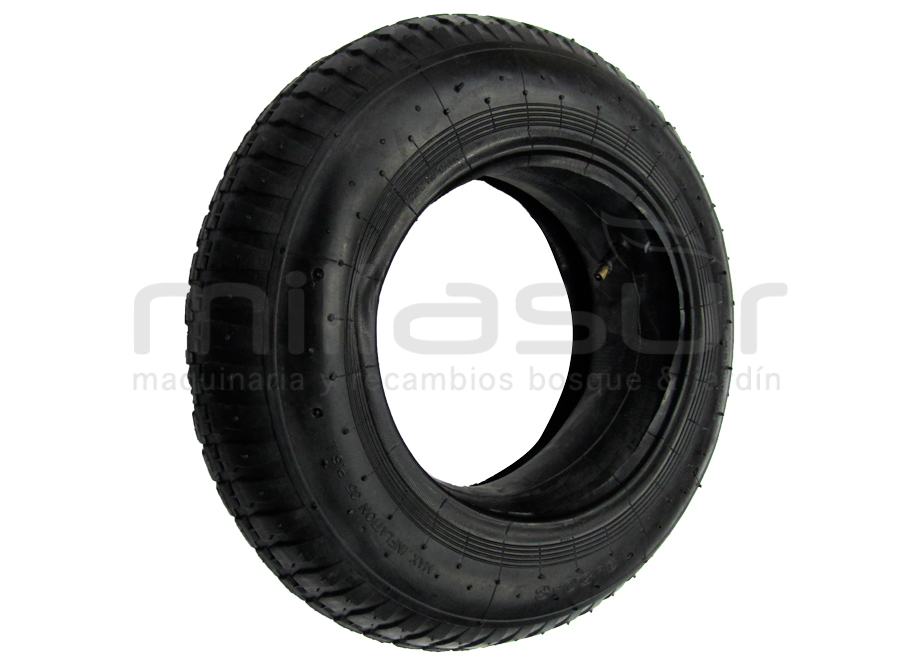 99-541 Cubierta Carretilla 3.50-8 Radial - 4 Lonas (Tacos) - Reymotor