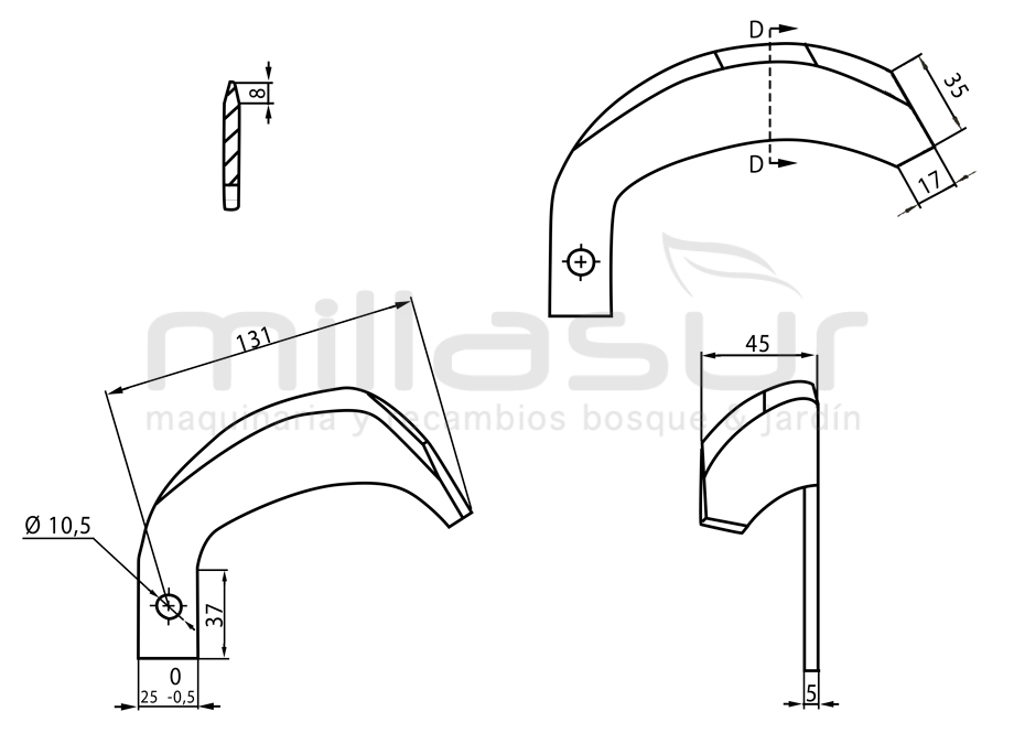 ANOVA MTC620-116 Cuchilla Izquierda MTC620 (3) - Imagen 4