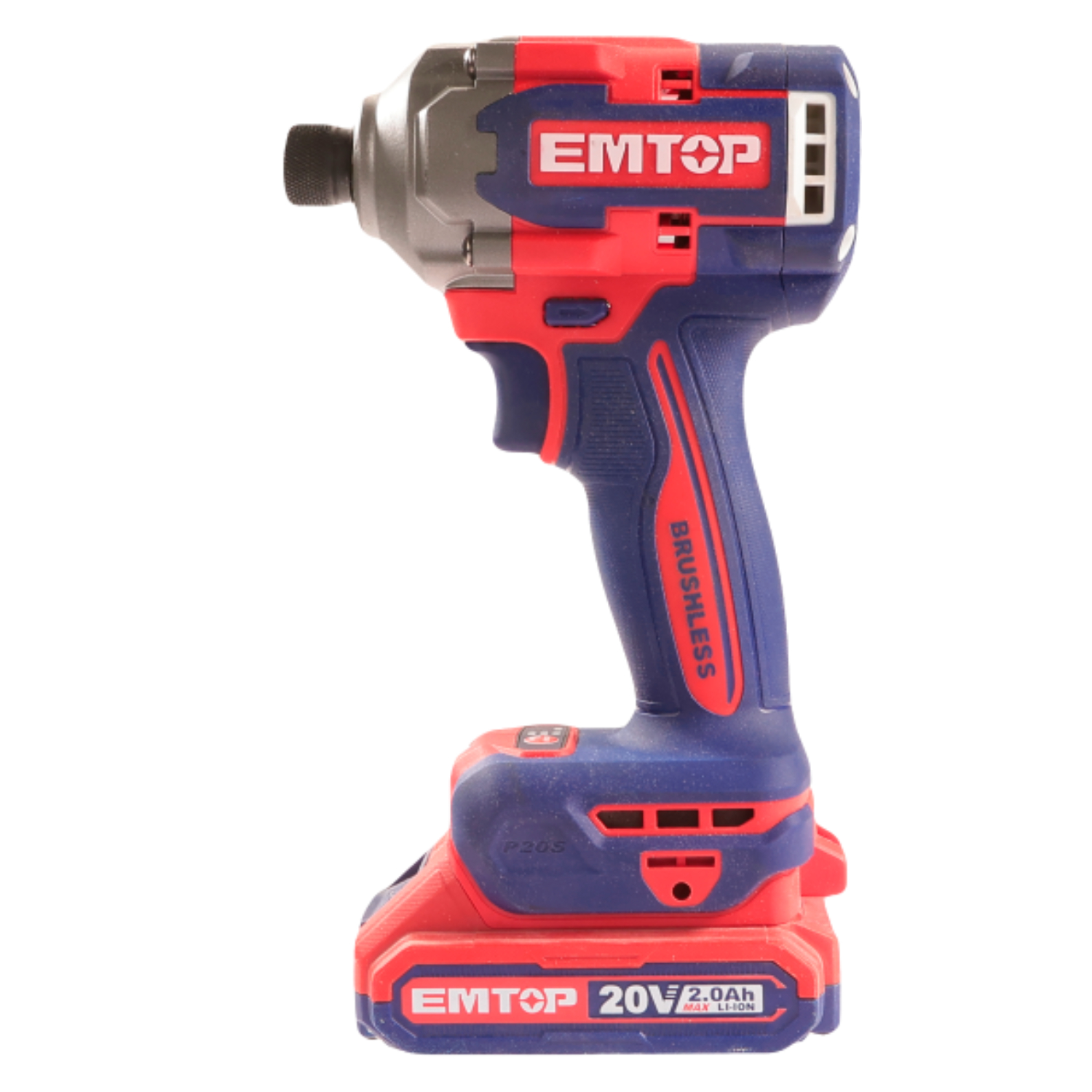 EMTOP ECIRL2028E Destornillador DE Impacto 1/4" 285NM Batería 20V - P20S - (Incluye 2 Baterías Y Cargador) - Imagen 2