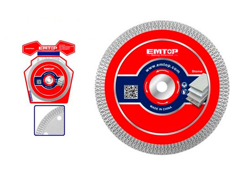 EMTOP EDDCH81151 Disco Corte Malla Diamante Ultrafino Para Azulejo 115MM 1.4MM - Reymotor