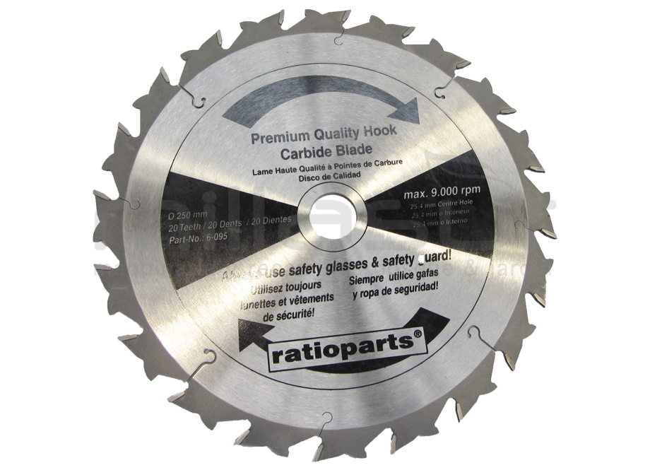 Disco de widia 250x2.8x25.4 ( con antirrebote curvo) - Referencia 55-1011