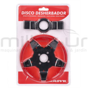 55-7021 Disco Desbrozadora Anti-hierbas Con Protector Superior 145MM (Con Cuchillas 2 Y 5 Puntas) - Reymotor