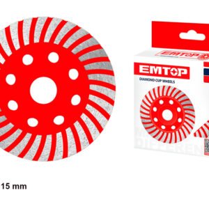 EMTOP EDGH011151 Disco Diamantado Para Pulir Piedra 115MM 20MM - Reymotor