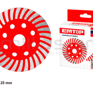EMTOP EDGH011251 Disco Diamantado Para Pulir Piedra 125MM 20MM - Reymotor