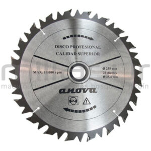 Disco widia semi-prof.255x3x20 (antirrebote recto) - Referencia 55-1024