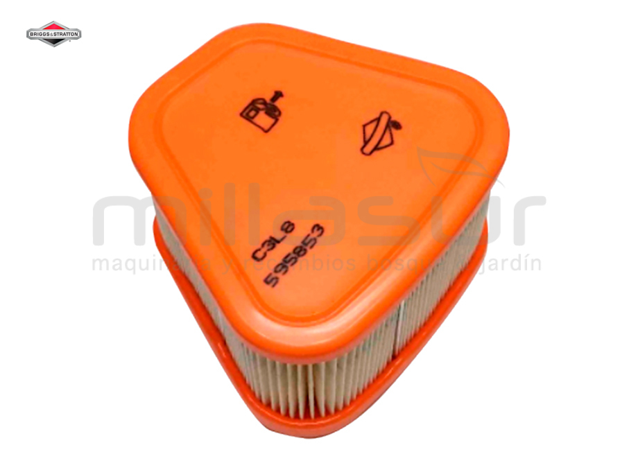 BRIGGS & STRATTON 595853 Filtro DE Aire Reemplaza A 597265 - Imagen 2