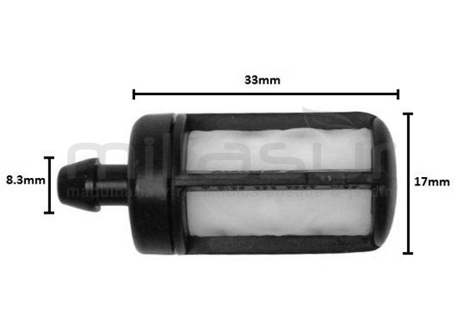 STIHL 33-1902 Filtro Gasolina Porex Profesional Especial - Imagen 3