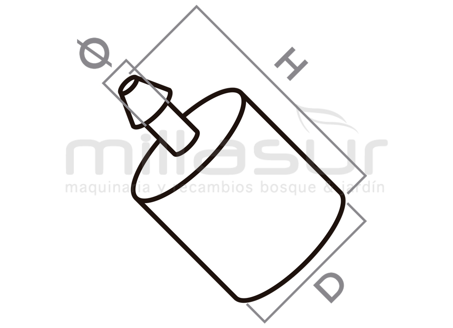 33-188 Filtro Gasolina Universal (Dint.: 6 Mm-dext.: 17 ) - Imagen 2